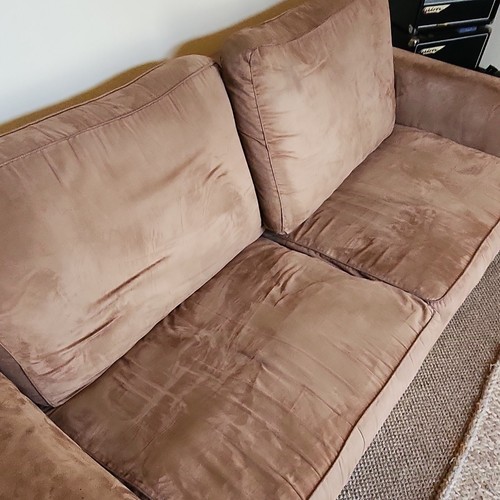 Large sofa bed brown action - large,
