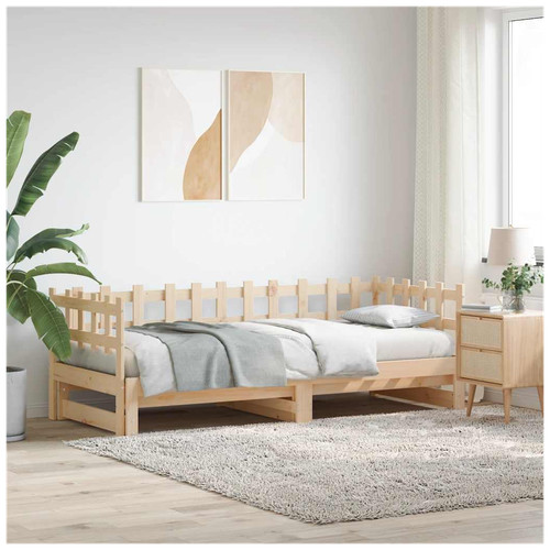 Daybed pull out solid pinewood - solid,