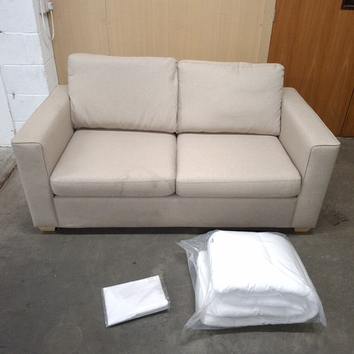 Small double sofa bed beige - small,