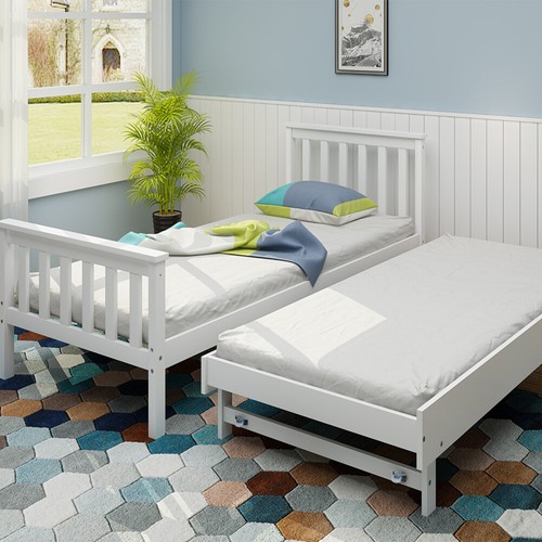Solid pine wooden bed - 1,